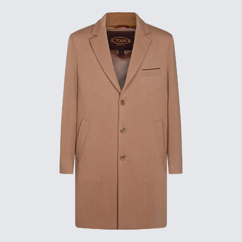Tod's Jackets Brown Insulated Jacket Fitted Jacket Loose Jacket