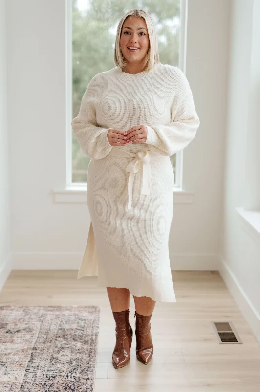 Hello Darling Sweater Dress Turtle Neck Boat Neck Asymmetrical Neck