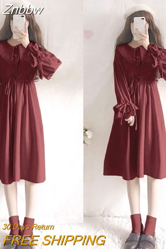 Wine red dress