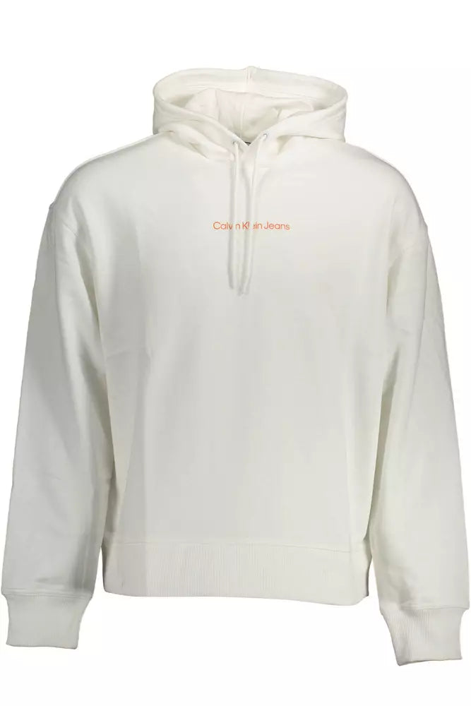 White Cotton Men Sweater Thin Thick Dense