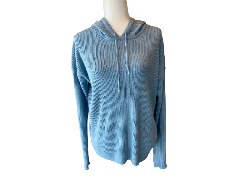 Kujten Ribbed Cashmere Hoodie Sweater Houndstooth Herringbone Solid