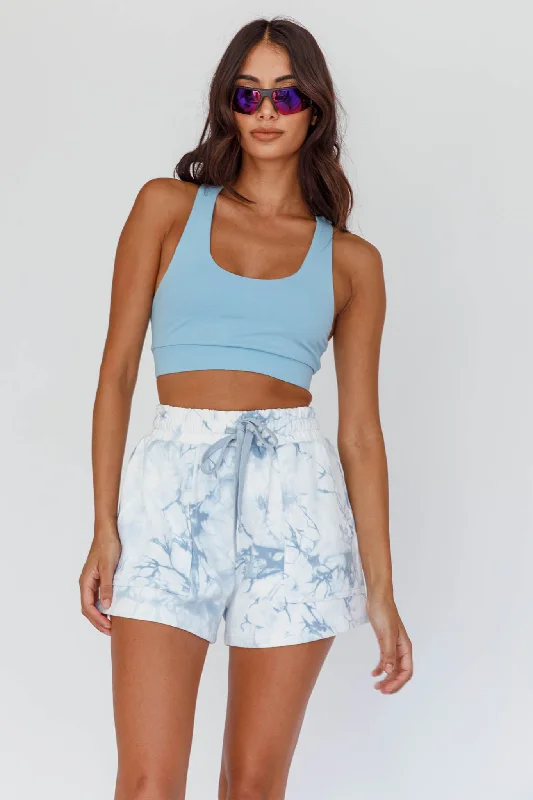 Serene Racerback Crop Top Grey Beaded Sequined Faux Fur