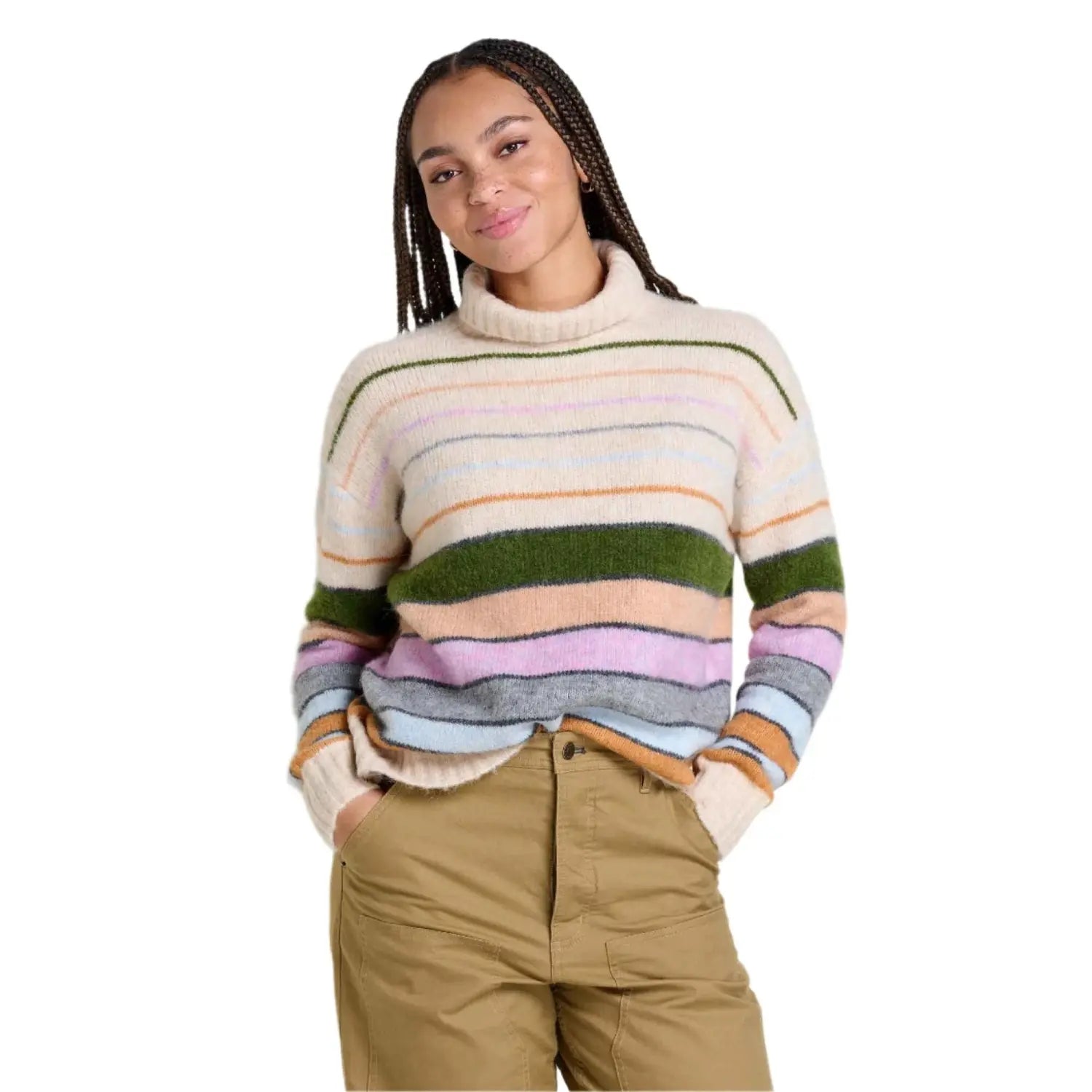 W's Toddy T-Neck Sweater Soft Cozy Warm