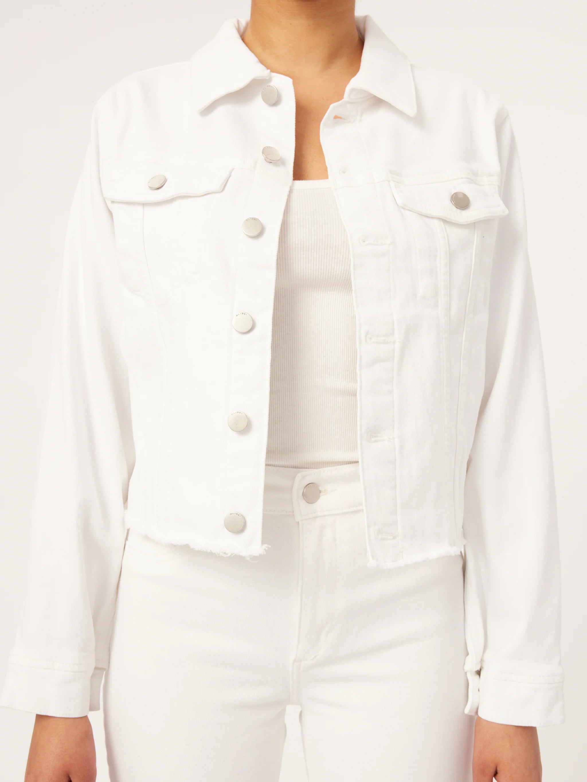 Vika Jacket Classic Denim Milk - DL1961 Tailored Jacket Straight Jacket A-Line Jacket Vika Jacket Classic Denim Milk - DL1961 Tailored Jacket Straight Jacket A-Line Jacket