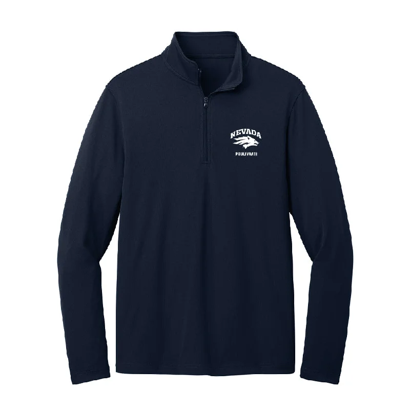 Nevada - NCAA Women's Basketball : Olivia Poulivaati - Lightweight Quarter Zip Jacket Bomber Jacket Anorak Windbreaker Nevada - NCAA Women's Basketball : Olivia Poulivaati - Lightweight Quarter Zip Jacket Bomber Jacket Anorak Windbreaker