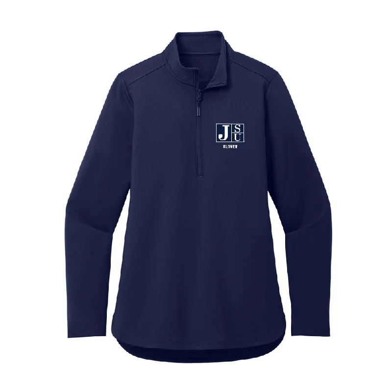 Jackson State - NCAA Women's Basketball : Zaria Glover - Women's Premium Quarter Zip Jacket Insulated Jacket Fitted Jacket Loose Jacket