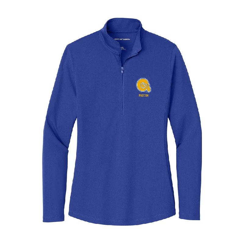 Albany State - NCAA Women's Basketball : Na'Haviya Paxton - Women's Lightweight Quarter Zip Jacket Striped Jacket Polka Dot Jacket Floral Jacket