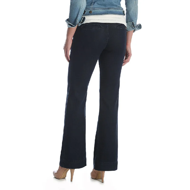 Wrangler Women's Retro Mae Mid Rise Trouser Jeans Trousers Occasion Special