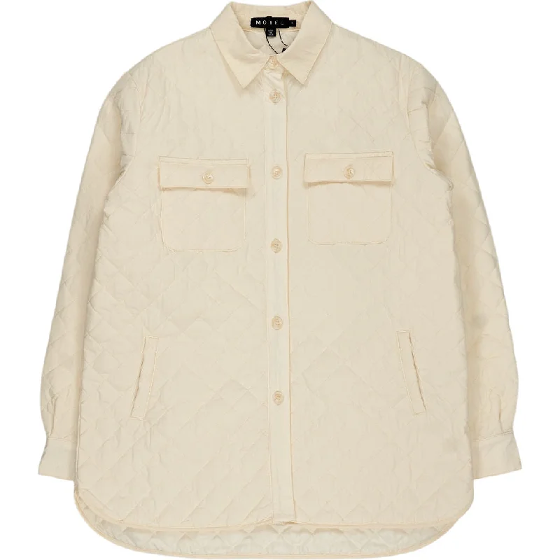 Motel Cream Marcel Quilted Shirt Jacket Hooded Jacket Caped Jacket Shawl Collar Jacket Motel Cream Marcel Quilted Shirt Jacket Hooded Jacket Caped Jacket Shawl Collar Jacket