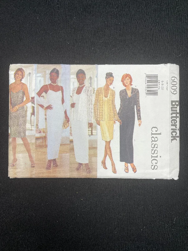 1999 Butterick 6009 Pattern - Dress, Jacket and Scarf Quilted Jacket Puffer Jacket Insulated Jacket