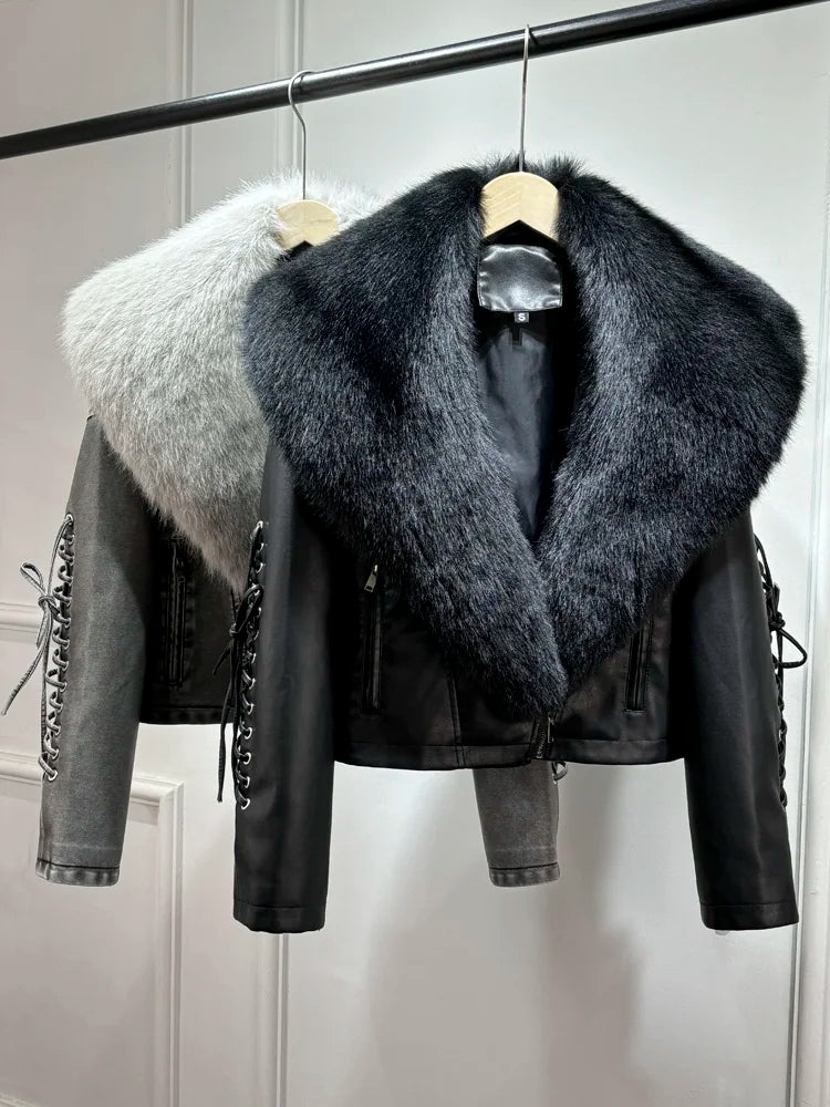 Women Vintage Loose Washed Faux Leather Short Zipper Jacket Coats Corduroy Jacket Velvet Jacket Brocade Jacket