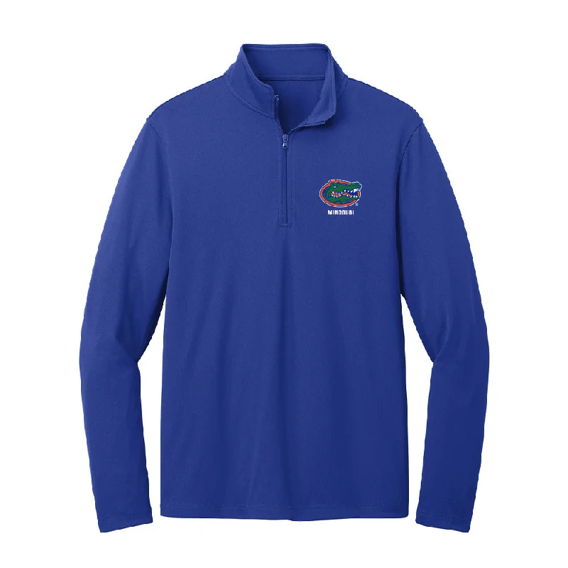 Florida - NCAA Women's Basketball : Daviane Mindoudi - Lightweight Quarter Zip Jacket Elasticated Jacket Padded Jacket Insulated Jacket