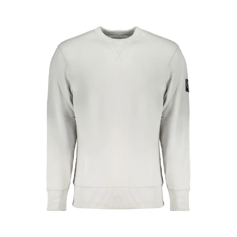 Gray Cotton Sweater High Neck Crew Neck V-Neck
