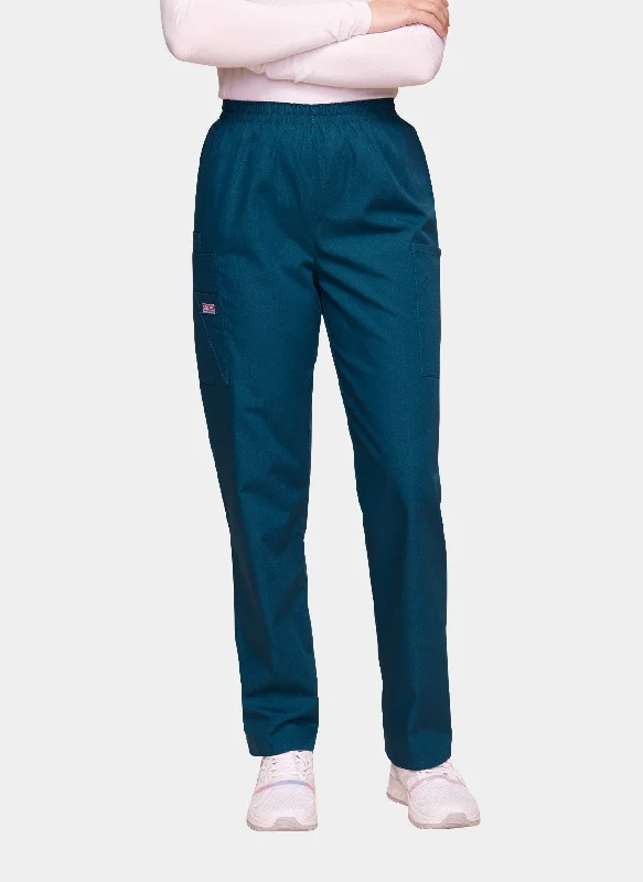 Cherokee Unisex Elasticated Scrub Trousers - Caribbean Trousers Bootcut Casual