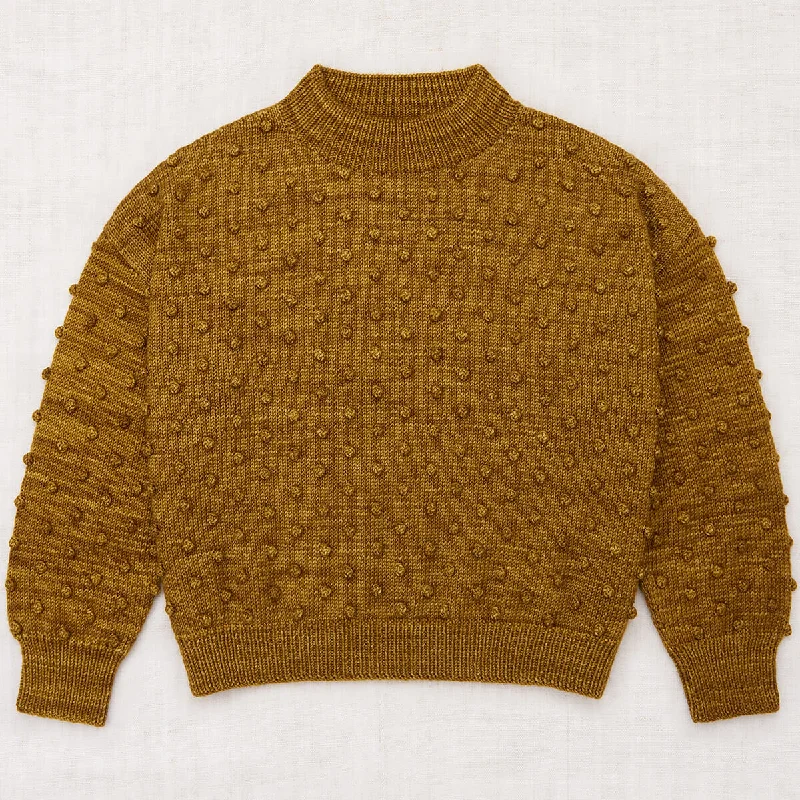 EXCLUSIVE Adult Original Popcorn Sweater in Antique Brass by Misha & Puff - Last One In Stock - Small Sweater Knitwear Pullover