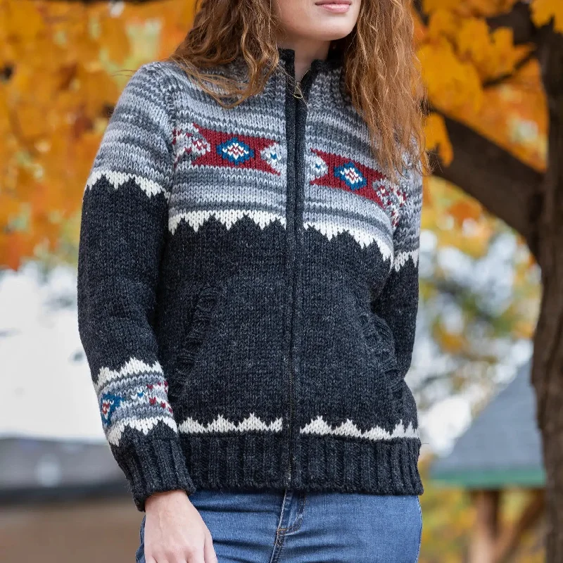 Mustang Knit Sweater Denim Fabric Leather Fabric Suede Fabric