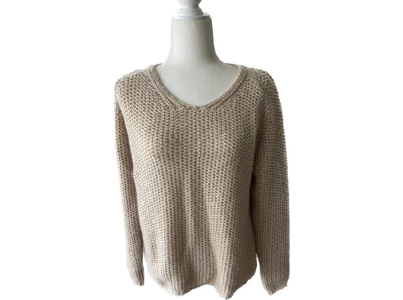Incentive Cashmere Open Knit Sweater Cashmere Blend Cotton Blend Poly Blend