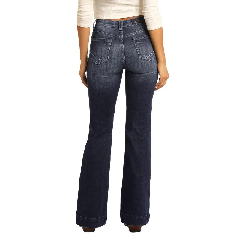 Rock & Roll Denim Women's High Rise Trouser Jean Trousers Exclusive Limited