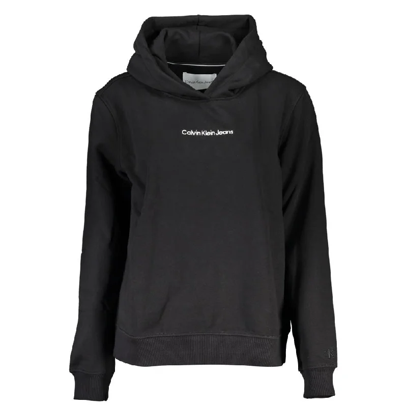 Black Cotton Sweater Fitted Loose Oversized