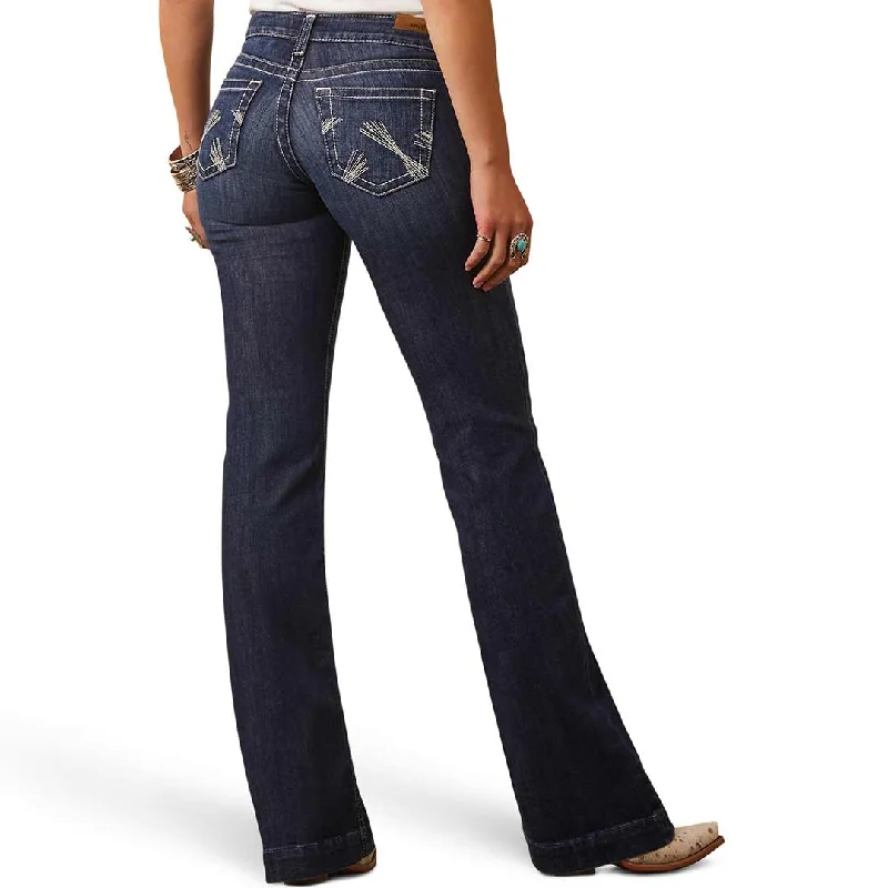Ariat Women's Mid Rise Camila Trouser Jeans Trousers Palazzo Wide Leg