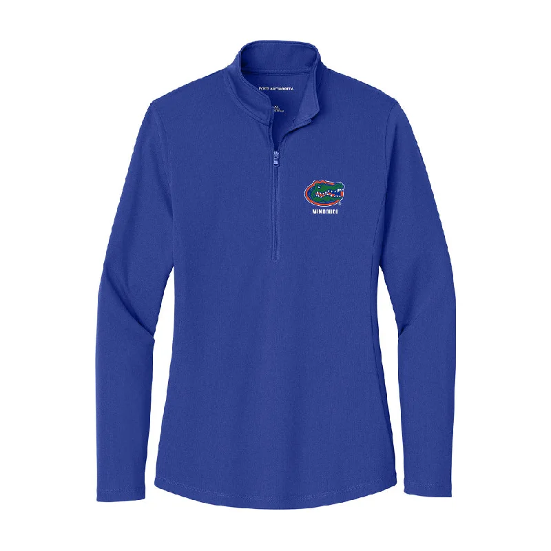Florida - NCAA Women's Basketball : Daviane Mindoudi - Women's Lightweight Quarter Zip Jacket Tailored Jacket Straight Jacket A-Line Jacket