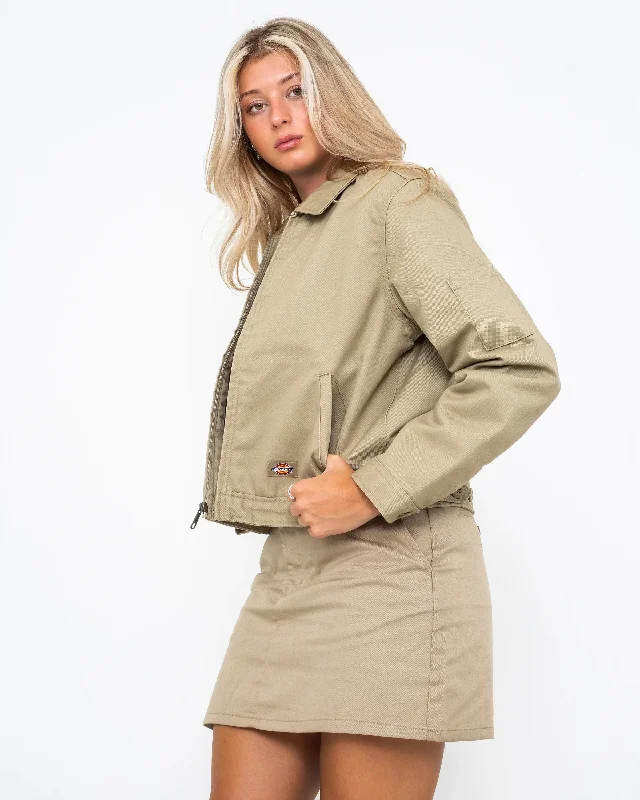 Eisenhower Cropped Jacket in Khaki