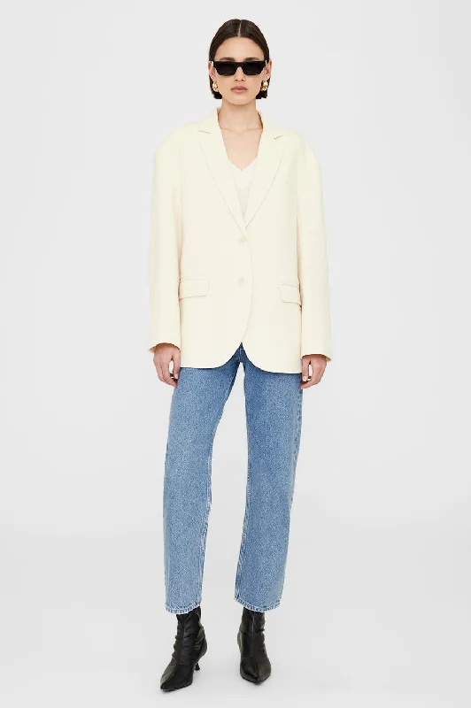 Quinn Blazer - White Cashmere Blend