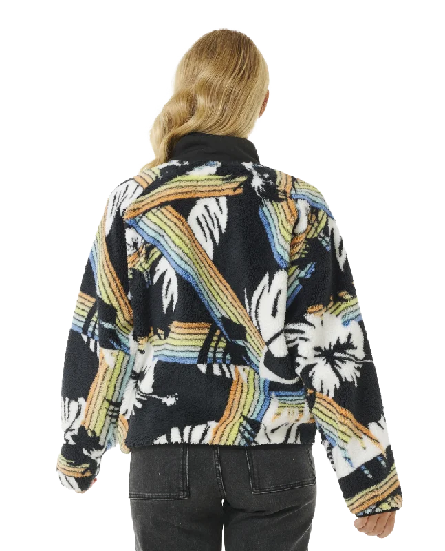 High Tide Hoffman Zip Fleece in Multi Colour