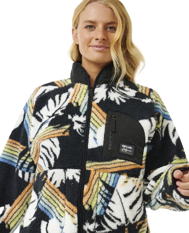 High Tide Hoffman Zip Fleece in Multi Colour