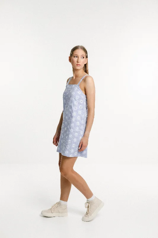 Audrey Dress - Sale - Sky Blue Daisy