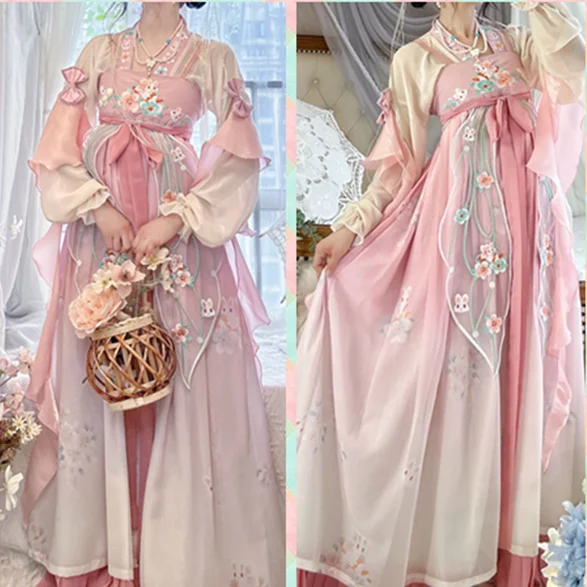 Hand Embroidered Hanfu Set yv31646