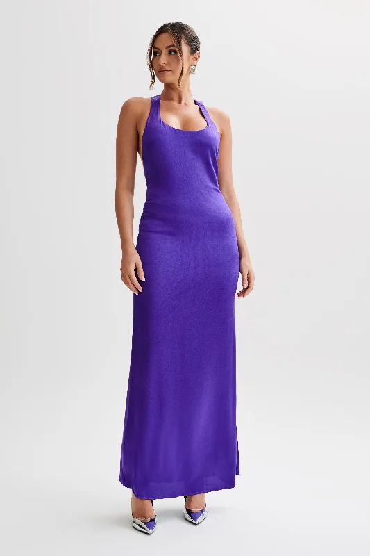 Jacquelyn Racerback Maxi Dress - Deep Purple