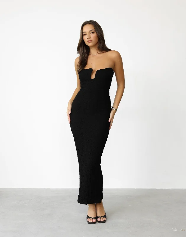 Korinna Maxi Dress (Black)