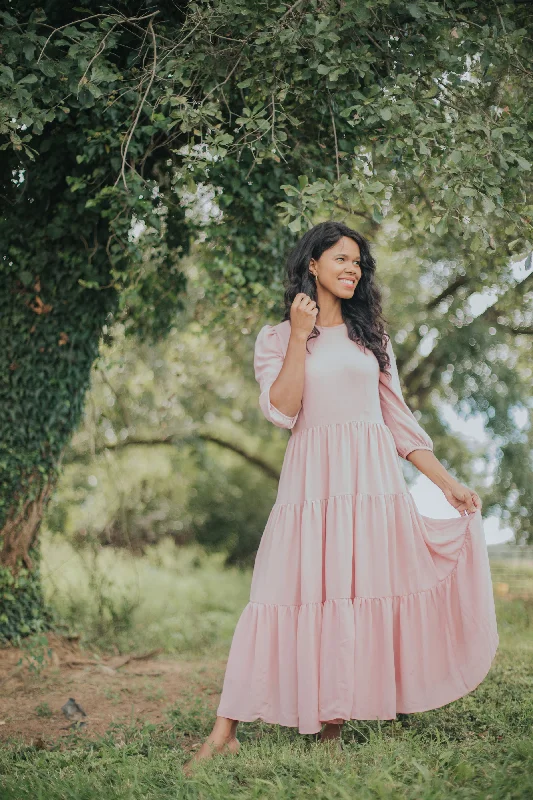 Marbella Pink Maxi Dress