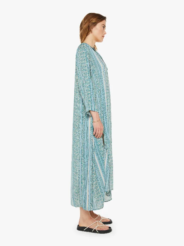 Natalie Martin Isobel Dress - Paisley Stripe Pool