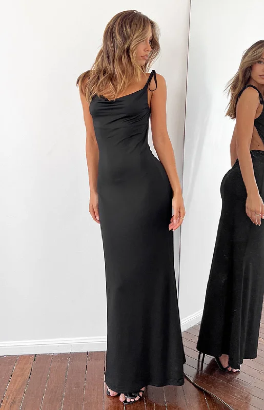 Riley Black Maxi Dress