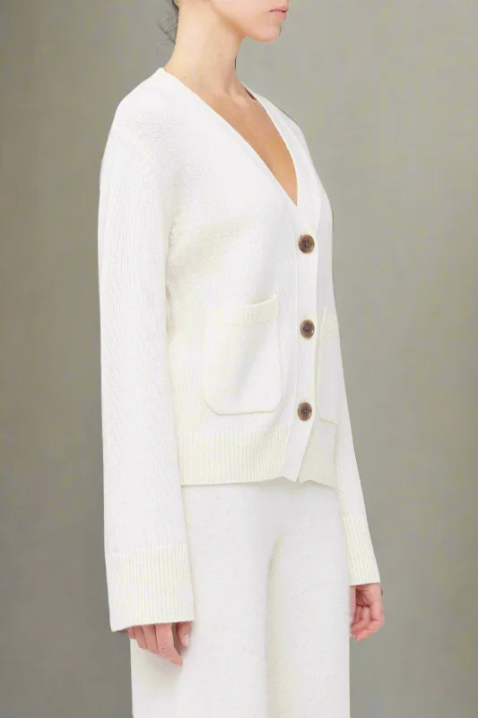 Danni Cream Cashmere Cardigan