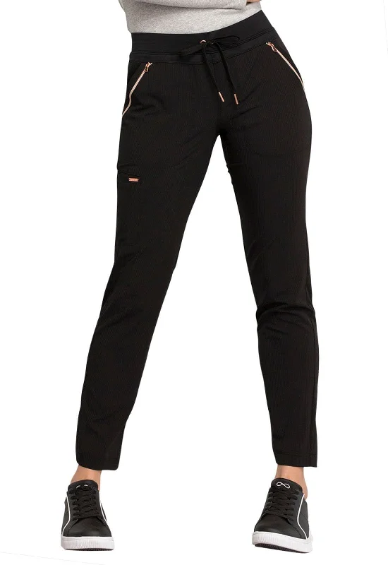 Statement Mid Rise Tapered Leg Drawstring Pant CK055