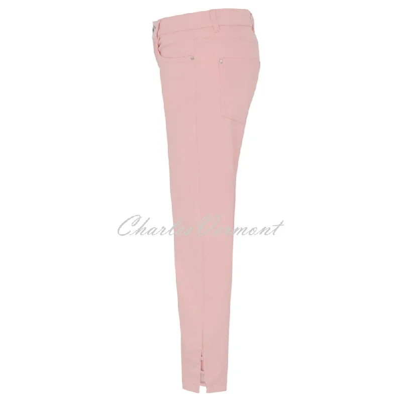 Dolcezza Cropped Jean With Ankle Detail - Style 23202 (Blush)