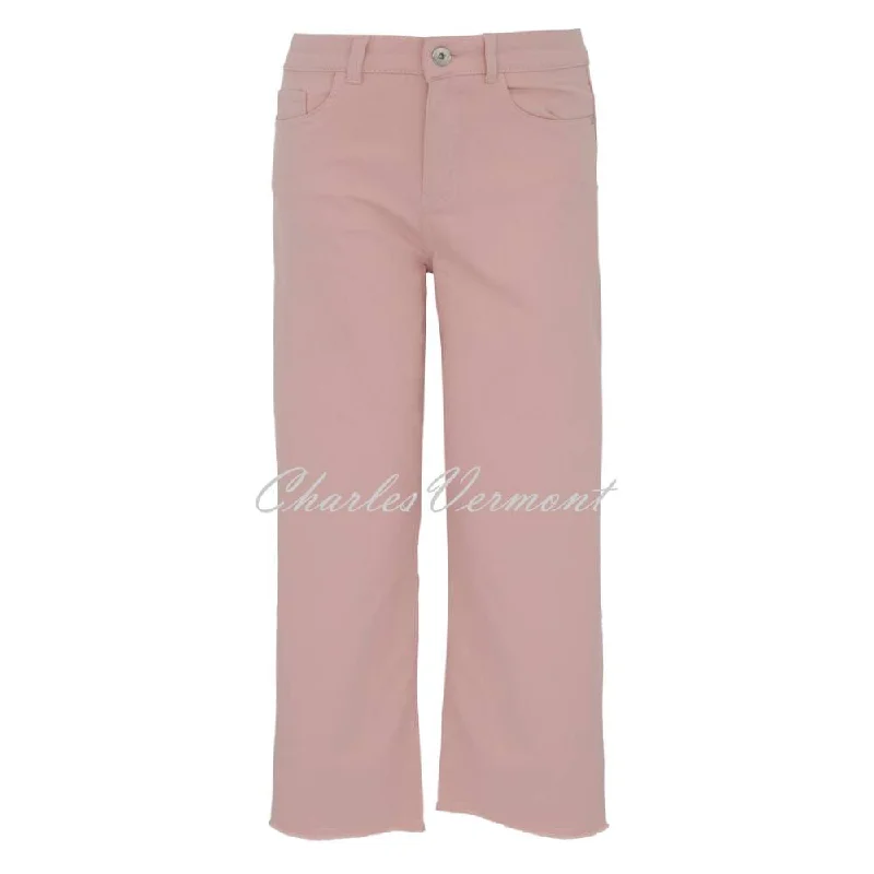 Dolcezza Cropped Wide Leg Jean - Style 23206 (Blush)