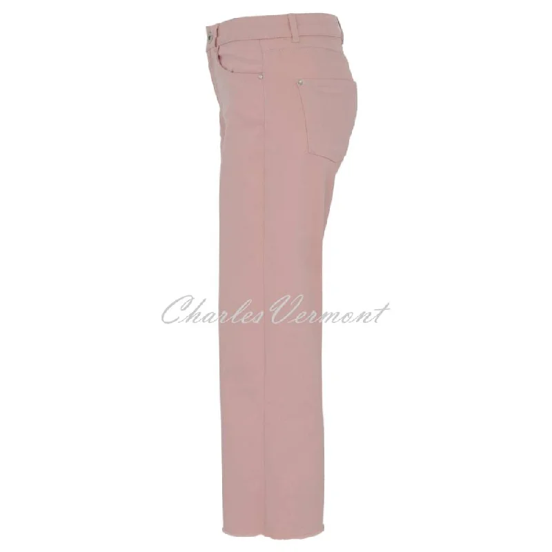 Dolcezza Cropped Wide Leg Jean - Style 23206 (Blush)