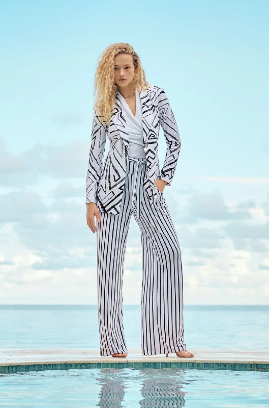 Joseph Ribkoff - 241135 Wide Leg Stripe Pant