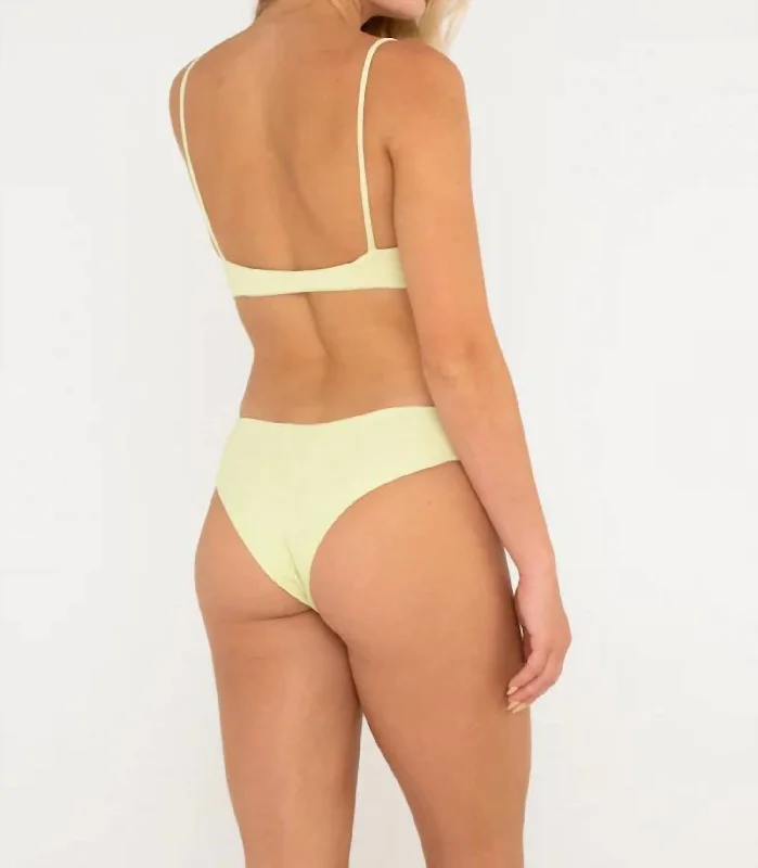 Lila Bottom Ribbed In Light Lime