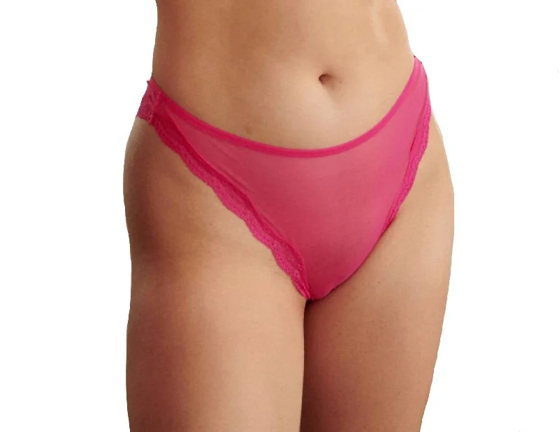 Lotus High Leg Bikini In Hot Pink