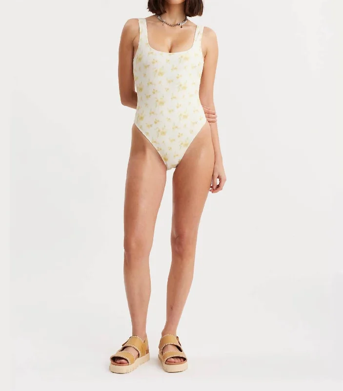 Makeba Swimsuit In Yellow Mix