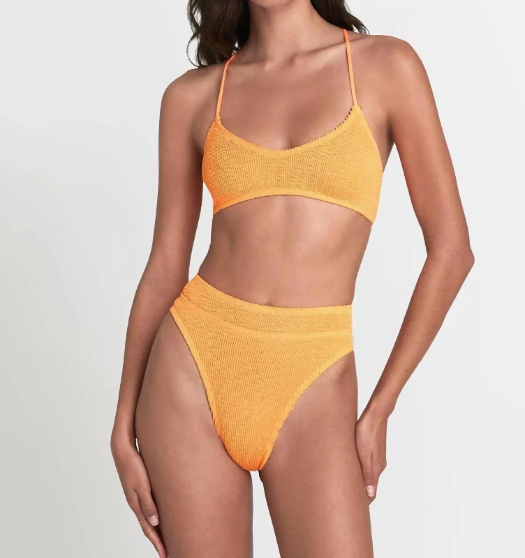 Savannah Brief Eco Bikini Bottom In Citron