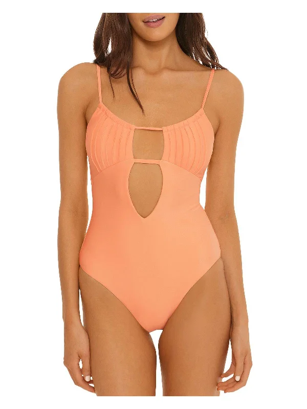 Sunray Maillot Womens Cut-Out Open Back One-Piece Swimsuit