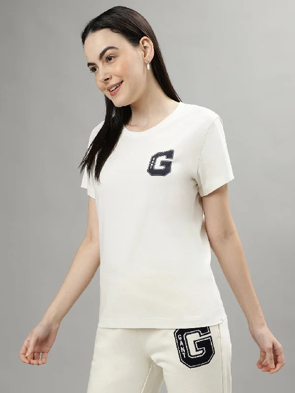 Gant Cream Fashion Regular Fit T-Shirt