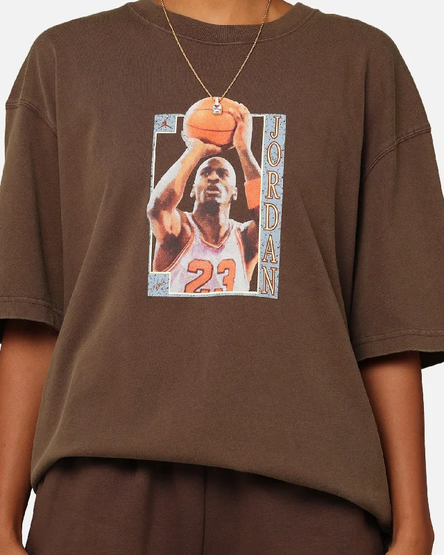 Jordan Women's Oversized Graphic T-Shirt Baroque Brown/Legend Coffee