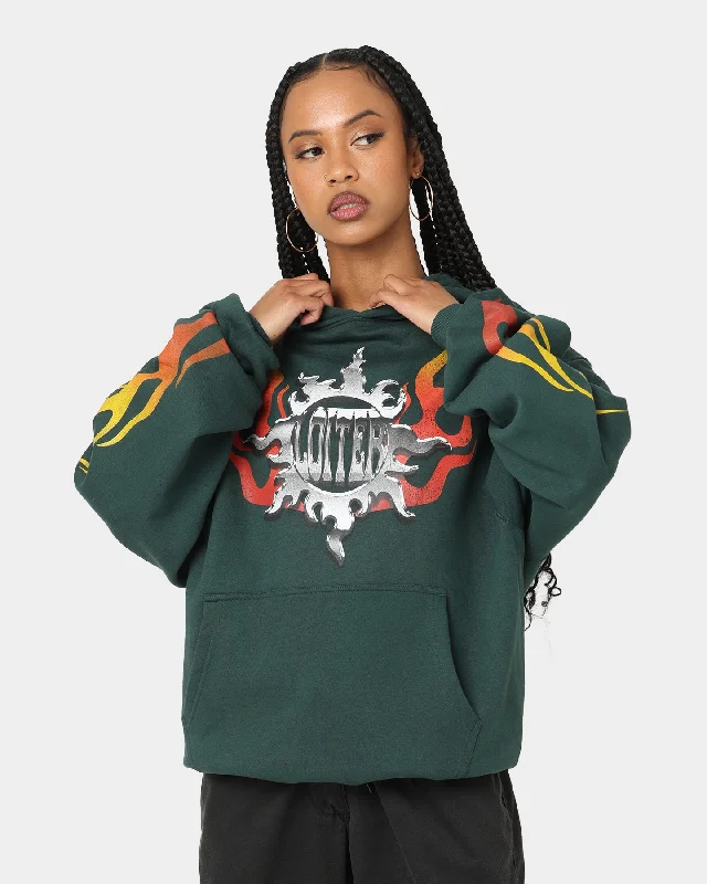 Loiter Biker Hoodie Green